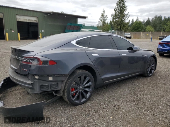 2016 Tesla Model S 90D with VIN 5YJSA1E42GF123351, listed as a Copart auction lot 63867265 with Not provided miles and Salvage title. Bid and sale history available at DreamBid. Image 3.