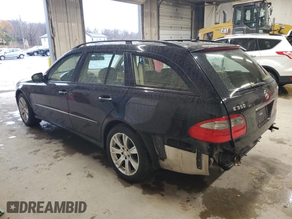 2009 Mercedes-Benz E 350 with VIN WDBUH87X29B413291, listed as a Copart auction lot 82112004 with 203,358 mi miles and Salvage Title. Bid and sale history available at DreamBid. Image 2.
