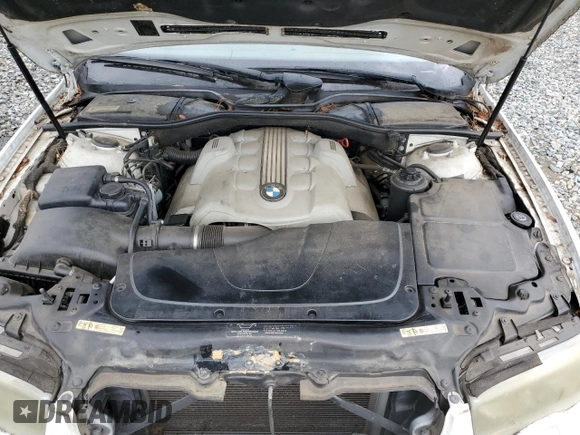 2004 BMW 7 Series 745Li with VIN WBAGN63494DS47871, listed as a Copart auction lot 60128164 with Not provided miles and Salvage title. Bid and sale history available at DreamBid. Image 11.