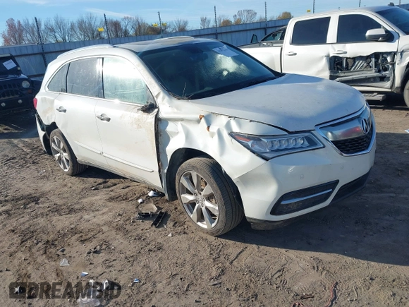 2014 Acura MDX Advance with VIN 5FRYD4H8XEB043793, listed as a IAAI auction lot 41092262 with 140,792 mi miles and . Bid and sale history available at carsss.com. Image 1.
