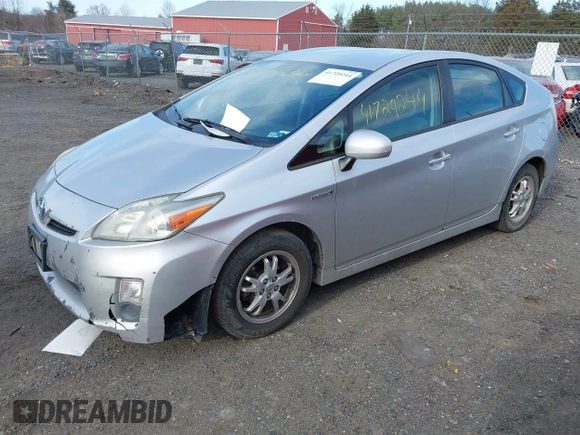 2011 Toyota Prius I with VIN JTDKN3DU8B5339040, listed as a IAAI auction lot 41729244 with 213,628 mi miles. Bid and sale history available at carsss.com. Image 17.