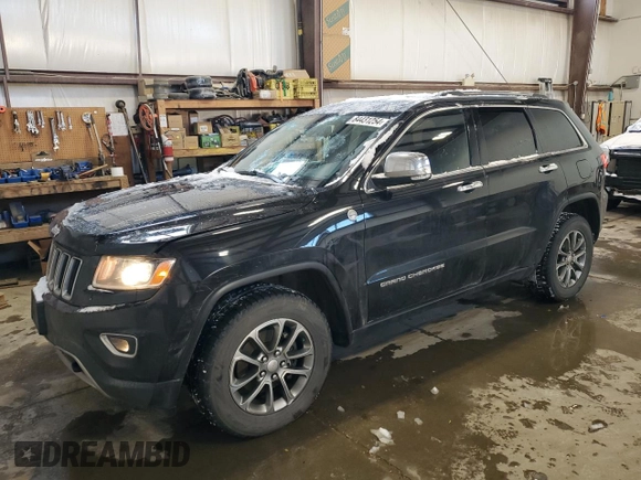 2014 Jeep Grand Cherokee Limited with VIN 1C4RJFBG5EC322141, listed as a Copart auction lot 84431254 with 162,698 mi miles and Salvage Title. Bid and sale history available at DreamBid. Image 1.
