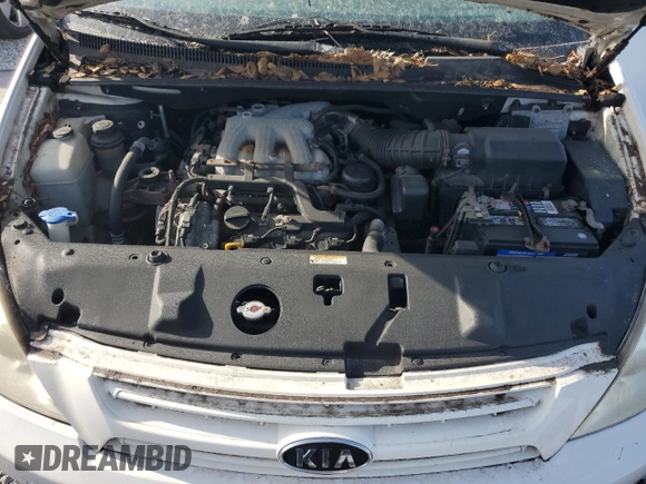 2008 Kia Sedona LX with VIN KNDMB233086257536, listed as a Copart auction lot 50345875 with 121,930 mi miles and Salvage Title. Bid and sale history available at carsss.com. Image 12.