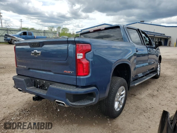 2024 Chevrolet Silverado 1500 RST with VIN 2GCUDEED1R1154684, listed as a Copart auction lot 54179294 with 0 mi miles and Salvage Title. Bid and sale history available at carsss.com. Image 3.