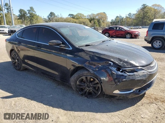 2015 Chrysler 200 Limited with VIN 1C3CCCAB1FN693585, listed as a Copart auction lot 50092965 with 135,648 mi miles and Salvage title. Bid and sale history available at DreamBid. Image 4.