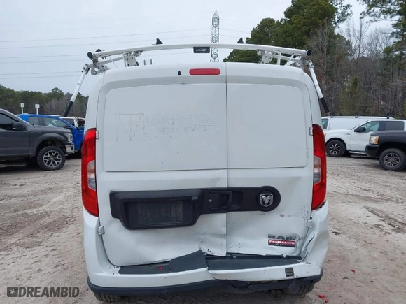 2022 Ram ProMaster City Cargo Van Tradesman with VIN ZFBHRFAB8N6W24485, listed as a IAAI auction lot 41376015 with 34,080 mi miles. Bid and sale history available at carsss.com. Image 16.