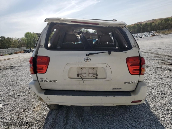 2002 Toyota Sequoia Limited with VIN 5TDZT38A82S079799, listed as a Copart auction lot 51153475 with 357,897 mi miles and Salvage Title. Bid and sale history available at carsss.com. Image 6.