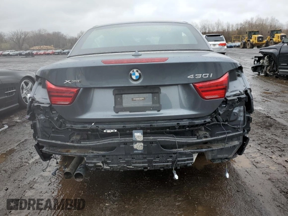 2018 BMW 4 Series 430i xDrive with VIN WBA4Z3C51JEC47788, listed as a Copart auction lot 50137095 with 80,447 mi miles and Salvage Title. Bid and sale history available at DreamBid. Image 6.