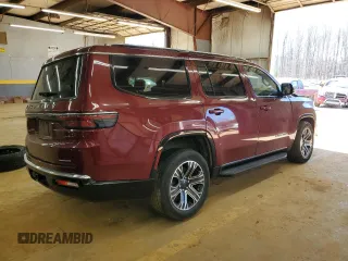 2024 Jeep Wagoneer Series II with VIN 1C4SJVBP5RS125624, listed as a Copart auction lot 47081885 with 25,080 mi miles and Salvage Title. Bid and sale history available at carsss.com. Image 3.