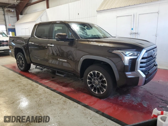 2023 Toyota Tundra Limited with VIN 5TFJA5DB2PX088190, listed as a Copart auction lot 78568164 with 10,932 mi miles and Salvage title. Bid and sale history available at DreamBid. Image 4.