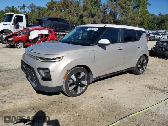 2020 Kia Soul EX with VIN KNDJ33AU0L7036636, listed as a Copart auction lot 48687515 with 88,428 mi miles and Non Repairable. Bid and sale history available at carsss.com. Image 1.
