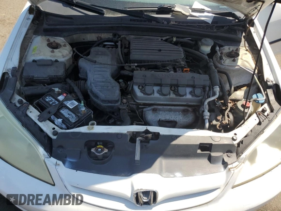 2004 Honda Civic VP with VIN 2HGES16384H536205, listed as a Copart auction lot 54513965 with 200,508 mi miles and Clean Title. Bid and sale history available at carsss.com. Image 11.