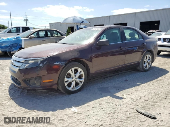 2012 Ford Fusion SE with VIN 3FAHP0HAXCR370569, listed as a Copart auction lot 55242485 with 113,222 mi miles and Clean Title. Bid and sale history available at DreamBid. Image 1.