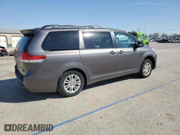 2013 Toyota Sienna XLE AAS with VIN 5TDYK3DC2DS394736, listed as a Copart auction lot 51162615 with 246,215 mi miles and Salvage Title. Bid and sale history available at carsss.com. Image 3.
