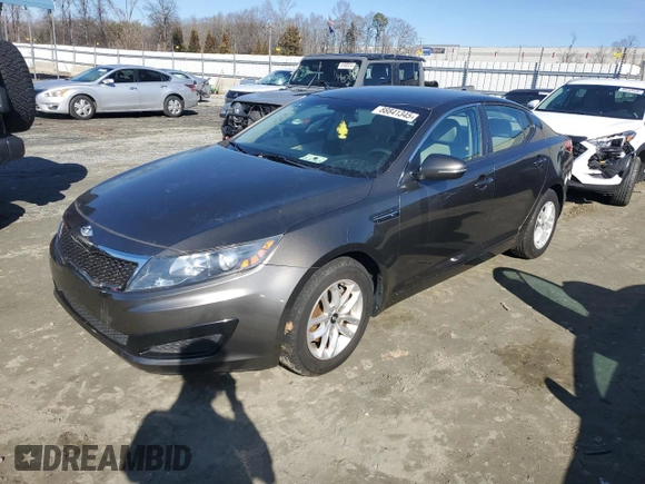 2011 Kia Optima LX with VIN KNAGM4A77B5074427, listed as a Copart auction lot 88841345 with Not Provided miles and Salvage Title. Bid and sale history available at carsss.com. Image 1.