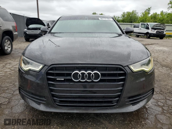 2012 Audi A6 Premium Plus with VIN WAUGGAFC2CN054230, listed as a Copart auction lot 58772165 with 154,349 mi miles and Clean title. Bid and sale history available at DreamBid. Image 5.