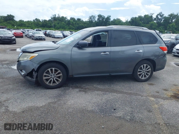 2016 Nissan Pathfinder S with VIN 5N1AR2MN4GC613707, listed as a IAAI auction lot 42462865 with 130,113 mi miles and . Bid and sale history available at DreamBid. Image 14.