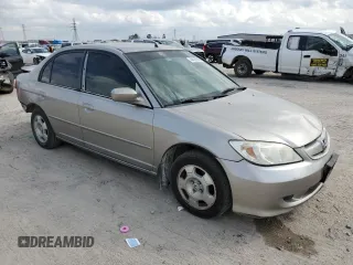 2005 Honda Civic with VIN JHMES96625S000589, listed as a Copart auction lot 44033985 with 161,944 mi miles and Salvage Title. Bid and sale history available at DreamBid. Image 4.