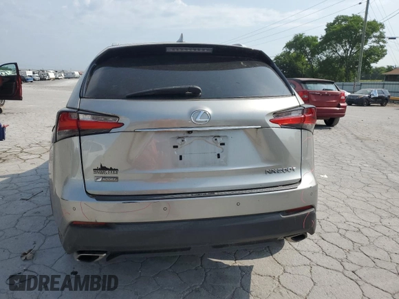 2017 Lexus NX 200t with VIN JTJYARBZ4H2067858, listed as a Copart auction lot 59780415 with 119,277 mi miles and Salvage title. Bid and sale history available at DreamBid. Image 6.
