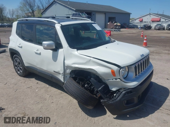 2017 Jeep Renegade Limited with VIN ZACCJBDB3HPE47042, listed as a IAAI auction lot 42117357 with 139,686 mi miles and . Bid and sale history available at DreamBid. Image 1.