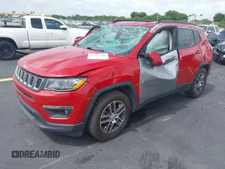 2019 Jeep Compass Latitude with VIN 3C4NJCBB8KT843811, listed as a IAAI auction lot 42442207 with 83,608 mi miles and . Bid and sale history available at DreamBid. Image 2.