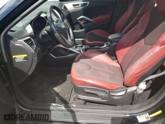 2012 Hyundai Veloster w/Red Int with VIN KMHTC6AD6CU026250, listed as a Copart auction lot 73139464 with 215,374 mi miles and Clean title. Bid and sale history available at DreamBid. Image 7.