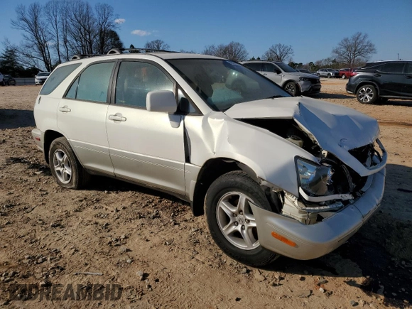 2001 Lexus RX 300 with VIN JTJHF10U410171424, listed as a Copart auction lot 46814695 with 286,938 mi miles and Salvage Title. Bid and sale history available at carsss.com. Image 4.