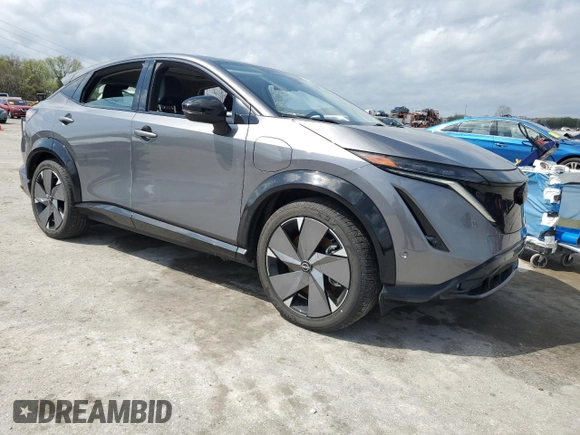 2024 Nissan ARIYA Platinum+ with VIN JN1DF0CD2RM740057, listed as a Copart auction lot 51851075 with 1,168 mi miles and Salvage title. Bid and sale history available at DreamBid. Image 4.