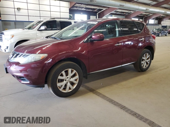 2011 Nissan Murano SV with VIN JN8AZ1MW9BW172286, listed as a Copart auction lot 53674515 with 180,424 mi miles and Clean Title. Bid and sale history available at DreamBid. Image 1.