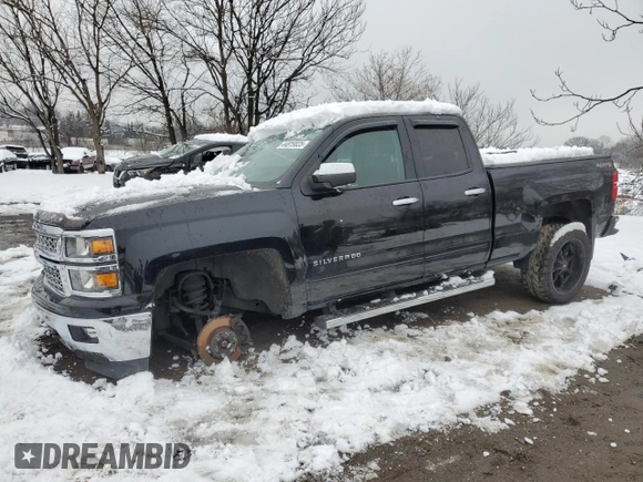 2015 Chevrolet Silverado 1500 LT with VIN 1GCVKREC0FZ405559, listed as a Copart auction lot 44819025 with 92,933 mi miles and Salvage Title. Bid and sale history available at carsss.com. Image 1.