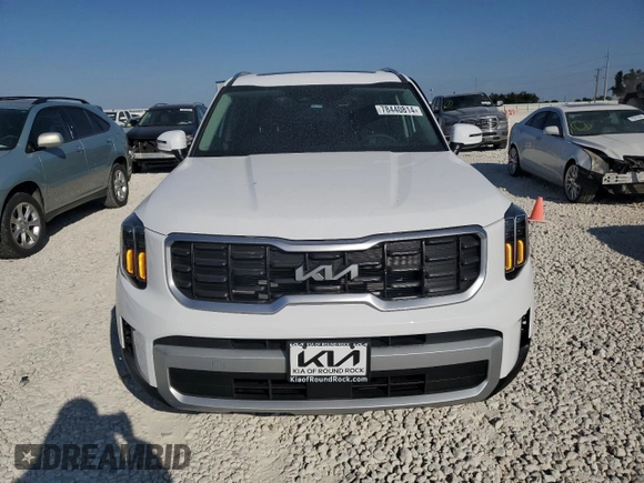 2025 Kia Telluride S with VIN 5XYP64GC9SG573593, listed as a Copart auction lot 78440814 with 230 mi miles and Salvage Title. Bid and sale history available at DreamBid. Image 5.