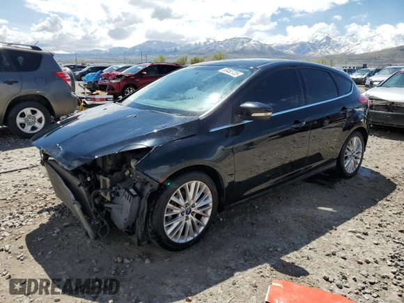 2017 Ford Focus Titanium with VIN 1FADP3N23HL279694, listed as a Copart auction lot 53452725 with 92,740 mi miles and Salvage Title. Bid and sale history available at carsss.com. Image 1.