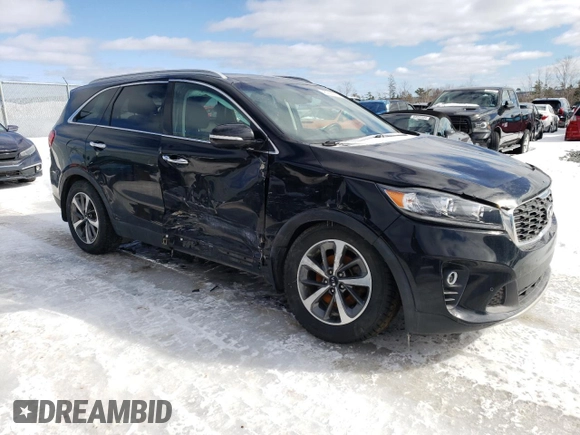 2019 Kia Sorento EX with VIN 5XYPHDA5XKG443455, listed as a Copart auction lot 45269015 with 94,513 mi miles and Salvage Title. Bid and sale history available at DreamBid. Image 4.
