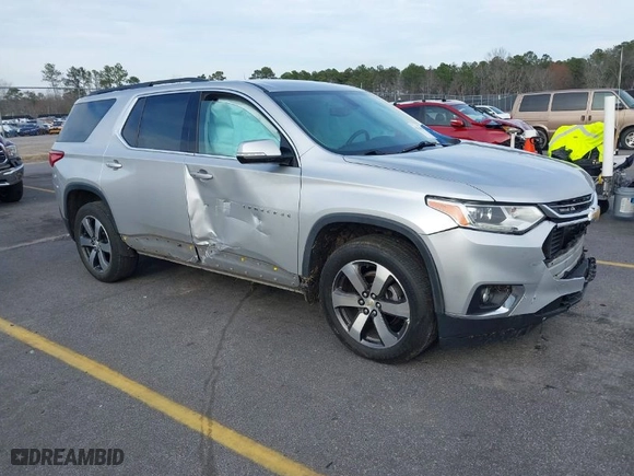 2019 Chevrolet Traverse LT Leather with VIN 1GNERHKW6KJ140036, listed as a IAAI auction lot 41610615 with 98,685 mi miles. Bid and sale history available at carsss.com. Image 1.