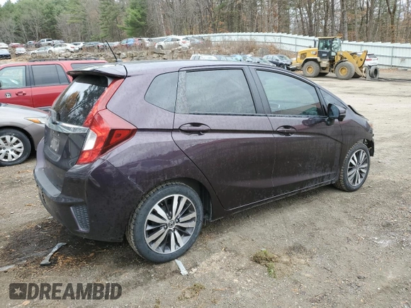 2017 Honda Fit EX-L with VIN JHMGK5H81HS017937, listed as a Copart auction lot 77972994 with 61,482 mi miles and Salvage Title. Bid and sale history available at DreamBid. Image 3.