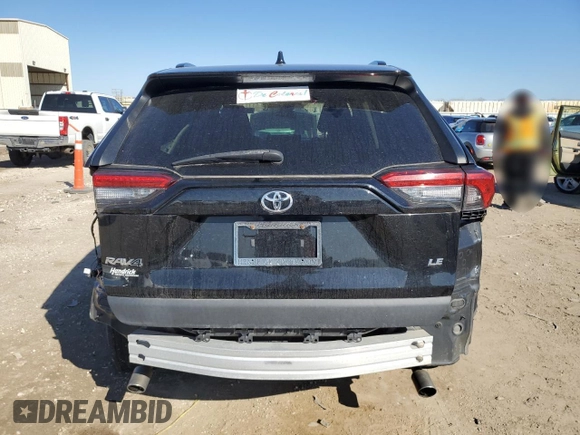 2019 Toyota RAV4 LE with VIN 2T3H1RFV5KC022308, listed as a Copart auction lot 49775905 with 76,704 mi miles and Salvage Title. Bid and sale history available at carsss.com. Image 6.