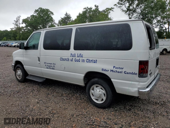 2009 Ford Econoline Passenger XL with VIN 1FBNE31L49DA74498, listed as a Copart auction lot 56381945 with 95,695 mi miles and Salvage title. Bid and sale history available at DreamBid. Image 2.
