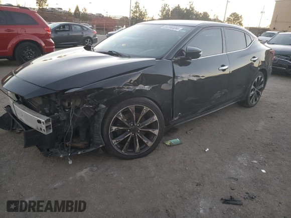2016 Nissan Maxima SV with VIN 1N4AA6AP7GC413032, listed as a Copart auction lot 84396534 with 91,495 mi miles and Salvage title. Bid and sale history available at DreamBid. Image 1.