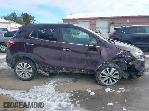 2017 Buick Encore Preferred with VIN KL4CJESBXHB086398, listed as a IAAI auction lot 41621018 with 93,206 mi miles and . Bid and sale history available at carsss.com. Image 13.