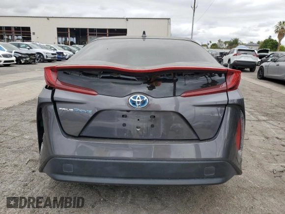 2022 Toyota Prius LE with VIN JTDKAMFP4N3228719, listed as a Copart auction lot 53581015 with 36,200 mi miles and Salvage title. Bid and sale history available at DreamBid. Image 6.