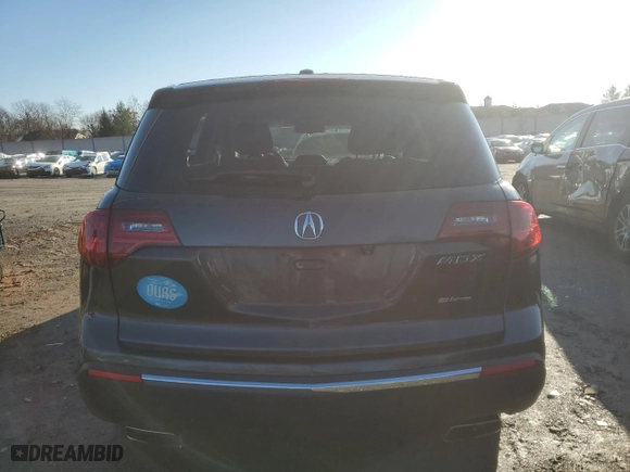 2013 Acura MDX Tech Pkg with VIN 2HNYD2H31DH520088, listed as a Copart auction lot 85446134 with 0 mi miles and Clean Title. Bid and sale history available at carsss.com. Image 6.