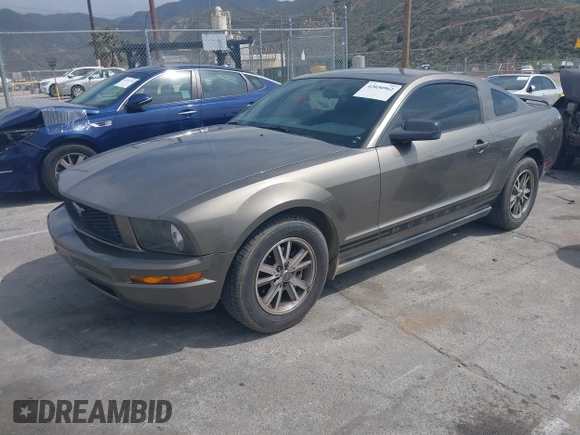 2005 Ford Mustang Deluxe with VIN 1ZVFT80N355185003, listed as a IAAI auction lot 42030961 with 219,973 mi miles. Bid and sale history available at carsss.com. Image 17.