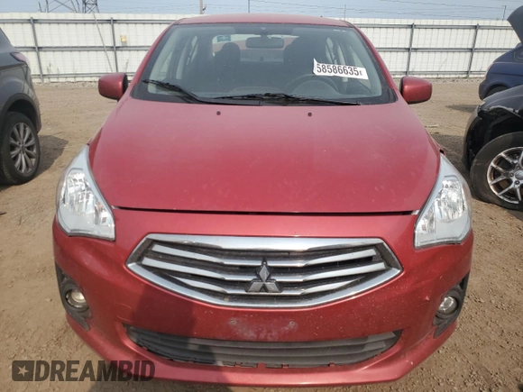 2018 Mitsubishi Mirage ES с VIN ML32F3FJ0JHF06722, выставлен на аукционе Copart как лот 58586635 с пробегом Не указан миль и Списание • Salvage title. История ставок и продаж доступна на DreamBid. Изображение 5.