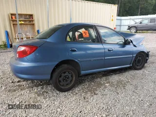 2002 Kia Rio with VIN KNADC123726175185, listed as a Copart auction lot 66943204 with 0 mi miles and Salvage Title. Bid and sale history available at carsss.com. Image 3.