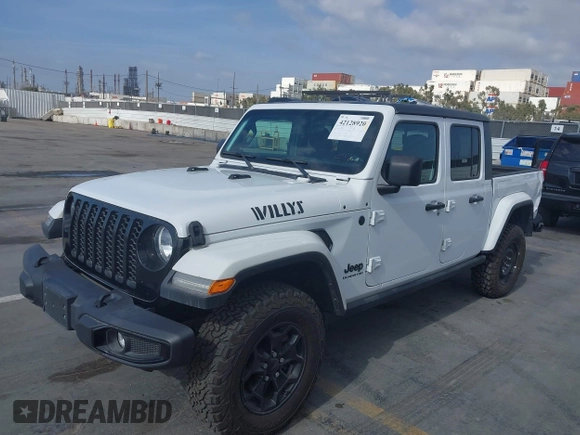 2022 Jeep Gladiator Texas Trail with VIN 1C6HJTAG1NL148524, listed as a IAAI auction lot 42128920 with 42,004 mi miles. Bid and sale history available at carsss.com. Image 17.