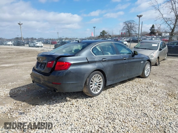 2013 BMW 5 Series 535i with VIN WBAFR7C5XDC823746, listed as a IAAI auction lot 41864658 with 185,180 mi miles and . Bid and sale history available at DreamBid. Image 4.
