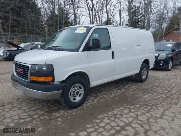2017 GMC Savana Cargo Van with VIN 1GTW7AFF1H1908678, listed as a IAAI auction lot 41730848 with 145,022 mi miles. Bid and sale history available at carsss.com. Image 2.