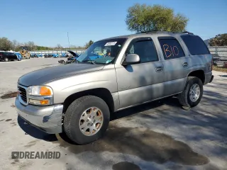 2002 GMC Yukon SLT with VIN 1GKEC13Z32R162883, listed as a Copart auction lot 45002275 with 0 mi miles and Salvage Title. Bid and sale history available at carsss.com. Image 1.
