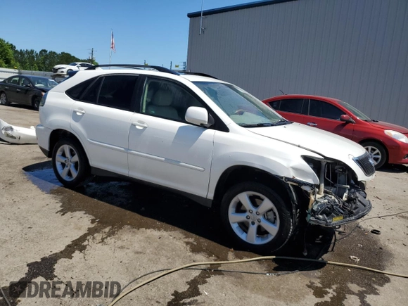 2005 Lexus RX 330 with VIN 2T2GA31U75C022360, listed as a Copart auction lot 57578855 with 196,123 mi miles and Salvage title. Bid and sale history available at DreamBid. Image 4.