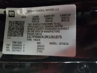 2024 GMC Canyon 4WD Elevation with VIN 1GTP6BEK3R1261875, listed as a Copart auction lot 41729785 with 1,505 mi miles and Salvage Title. Bid and sale history available at carsss.com. Image 12.